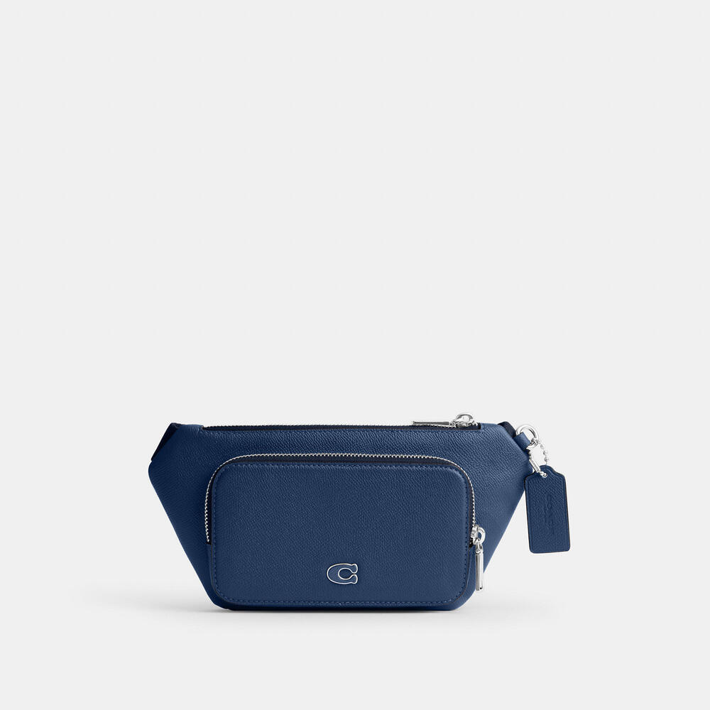 Coach Belt Bag With Signature Canvas Interior Detail